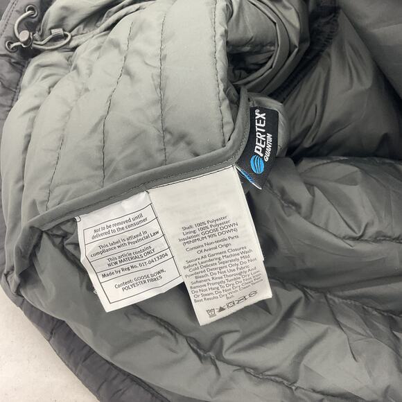 Eddie Bauer XS Black Quilted Goose Down Full Zip Vest Women's Preowned - Picture 5 of 6